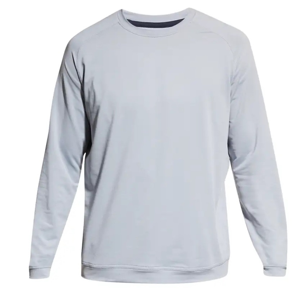 PETER MILLAR Men's Cradle Performance-Stretch Crewneck Long Sleeve T-Shirt XXL
